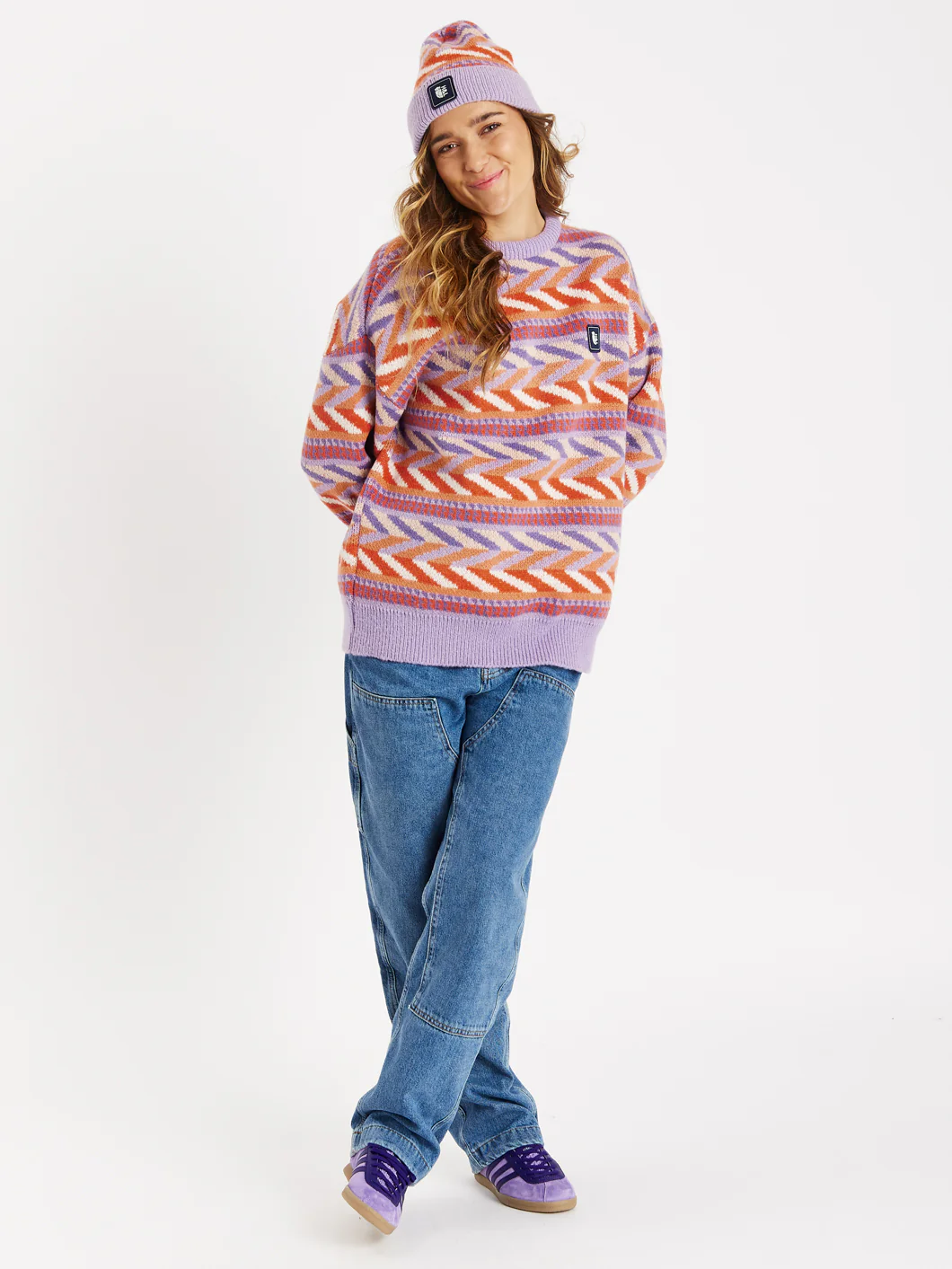Beaumont Retro Pattern Knitted Jumper - Harper & Lewis
