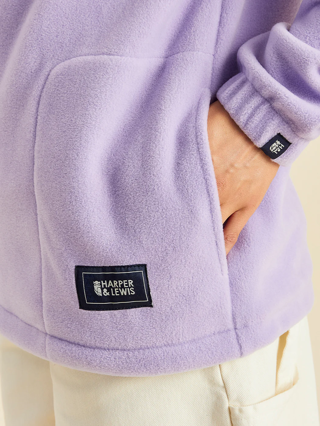 Elsa 1/4 Zip Fleece Lavender - Harper & Lewis