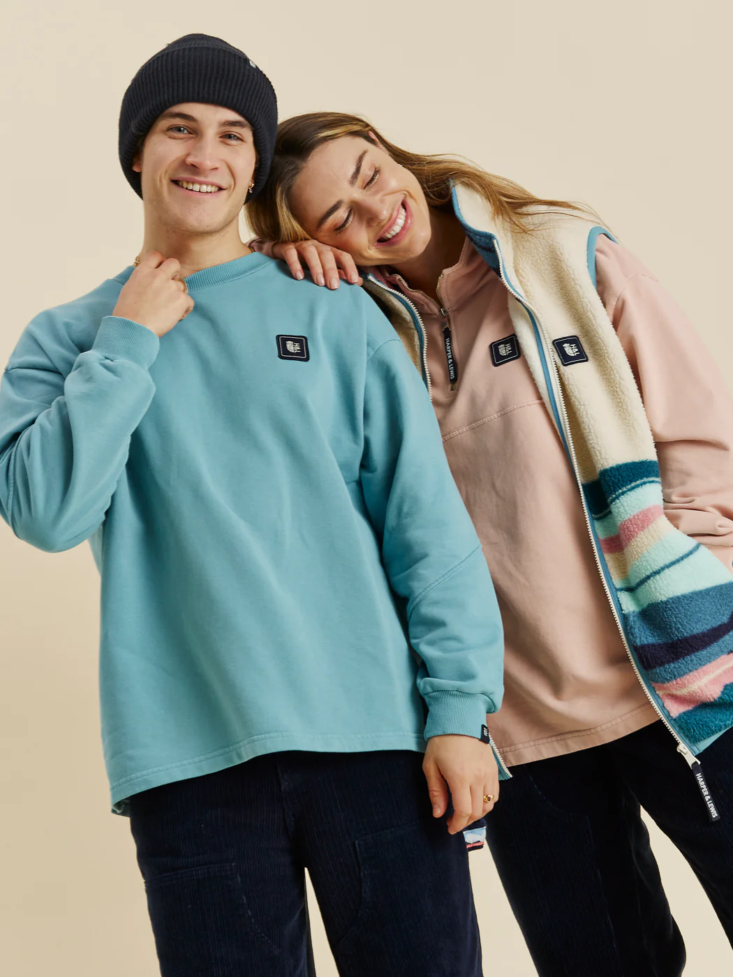 Lumi Oversized Sweater Steel Blue - Harper & Lewis