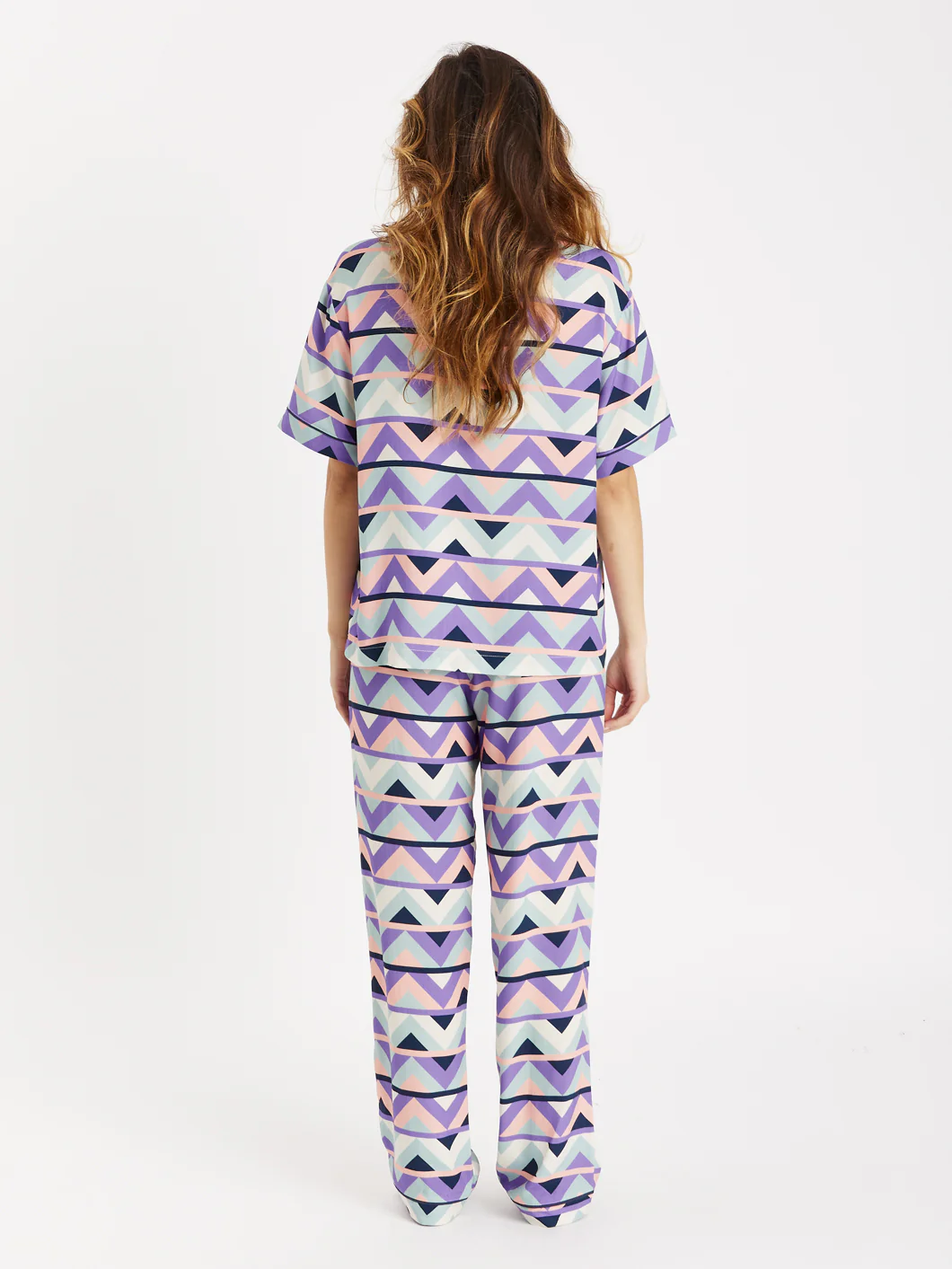 Polar Retro Pattern Long Pyjama Set - Harper & Lewis