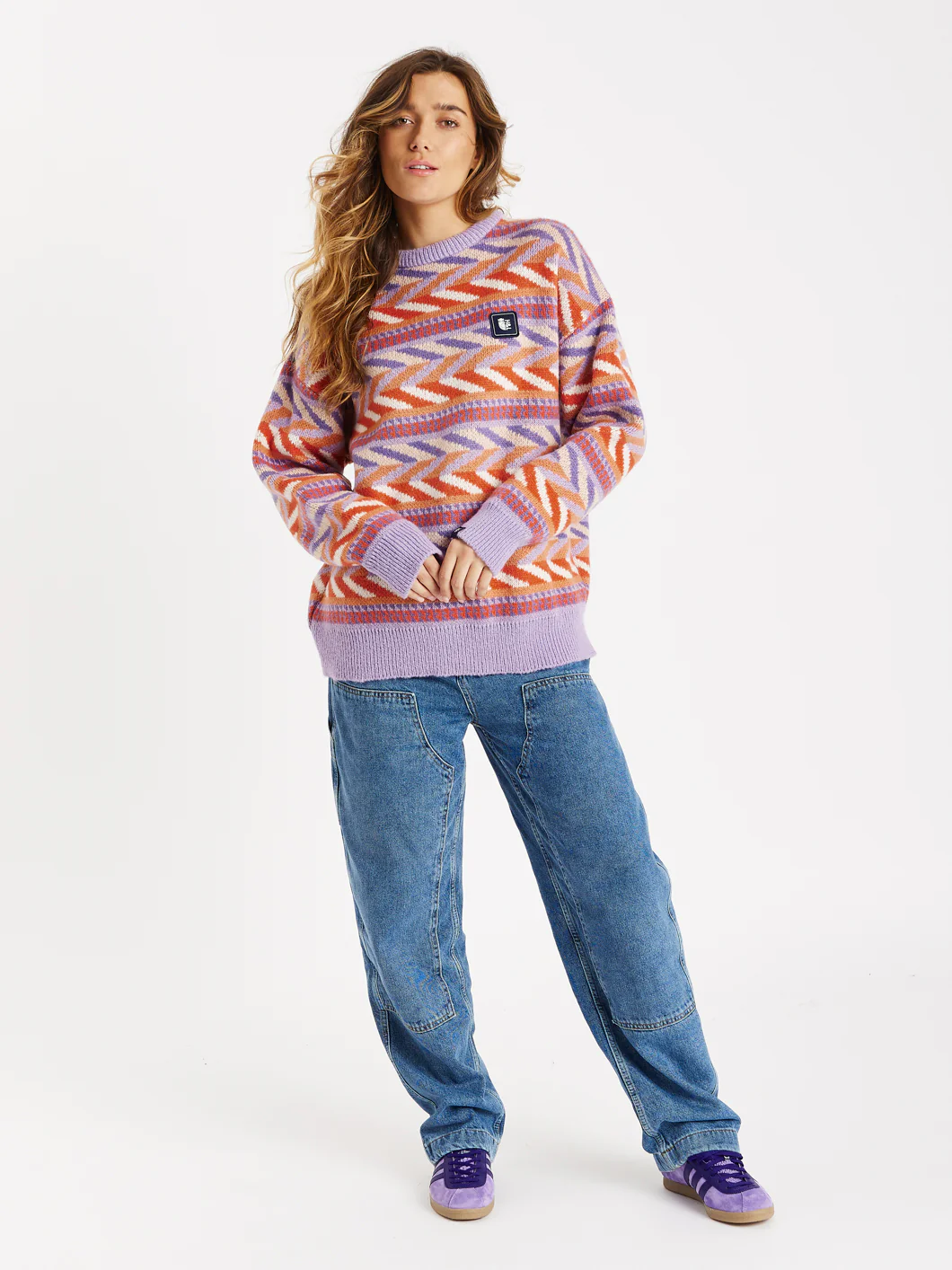 Beaumont Retro Pattern Knitted Jumper - Harper & Lewis