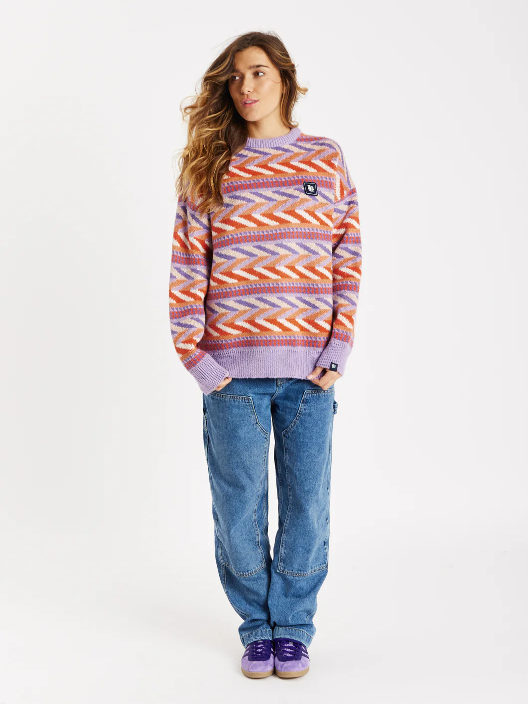 Beaumont Retro Pattern Knitted Jumper - Harper & Lewis