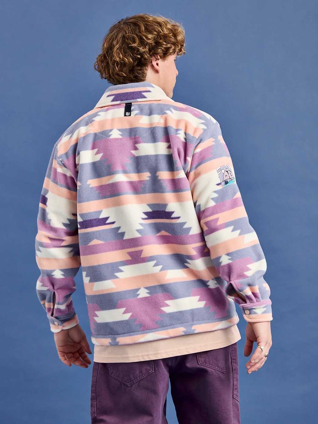 Greer Retro Pattern Fleece Shirt - Harper & Lewis