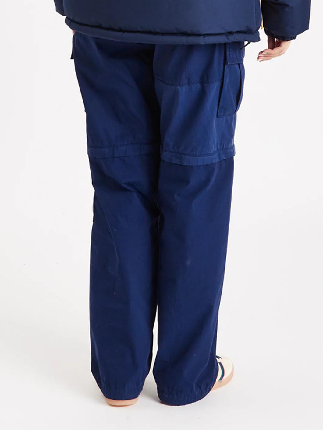 Zip Off Cargo Pants Navy - Harper & Lewis