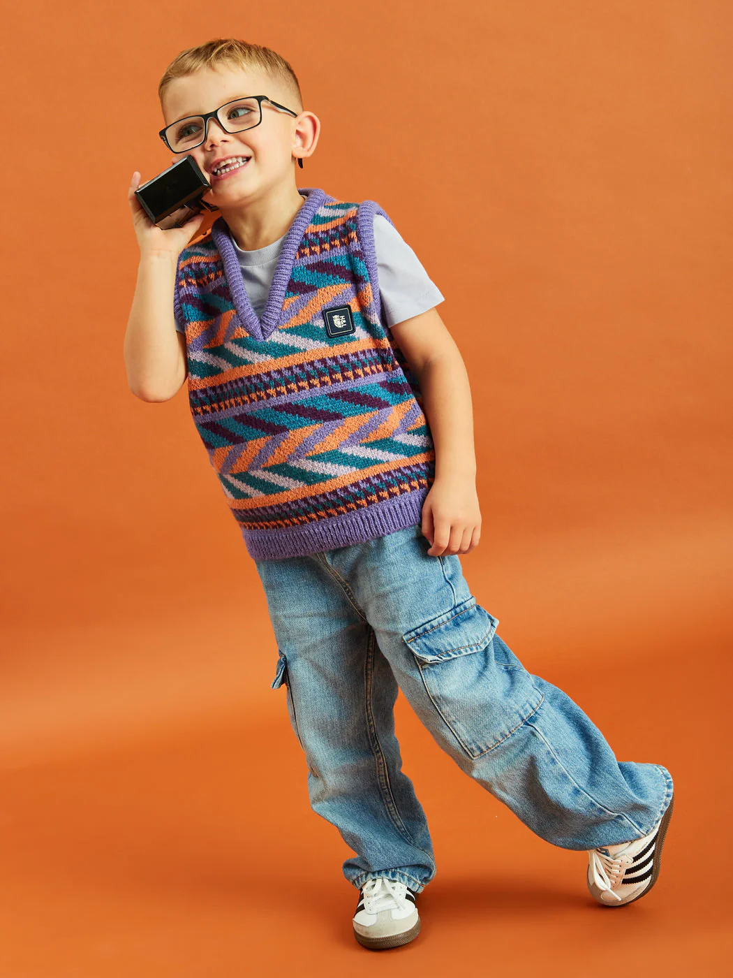 Kids Palmer Retro Pattern Tank Top - Harper & Lewis