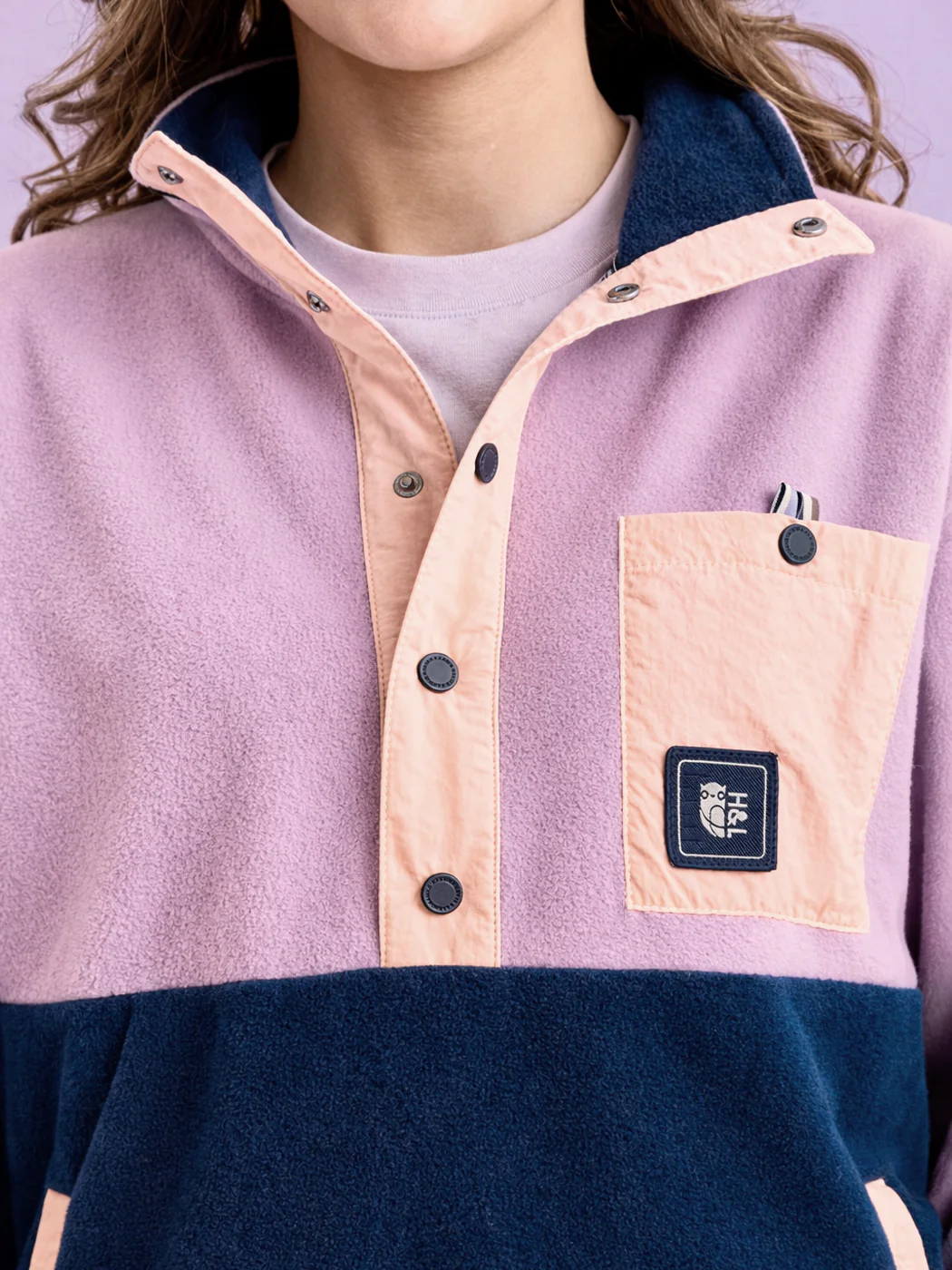 Aries Popper Neck Fleece - Harper & Lewis