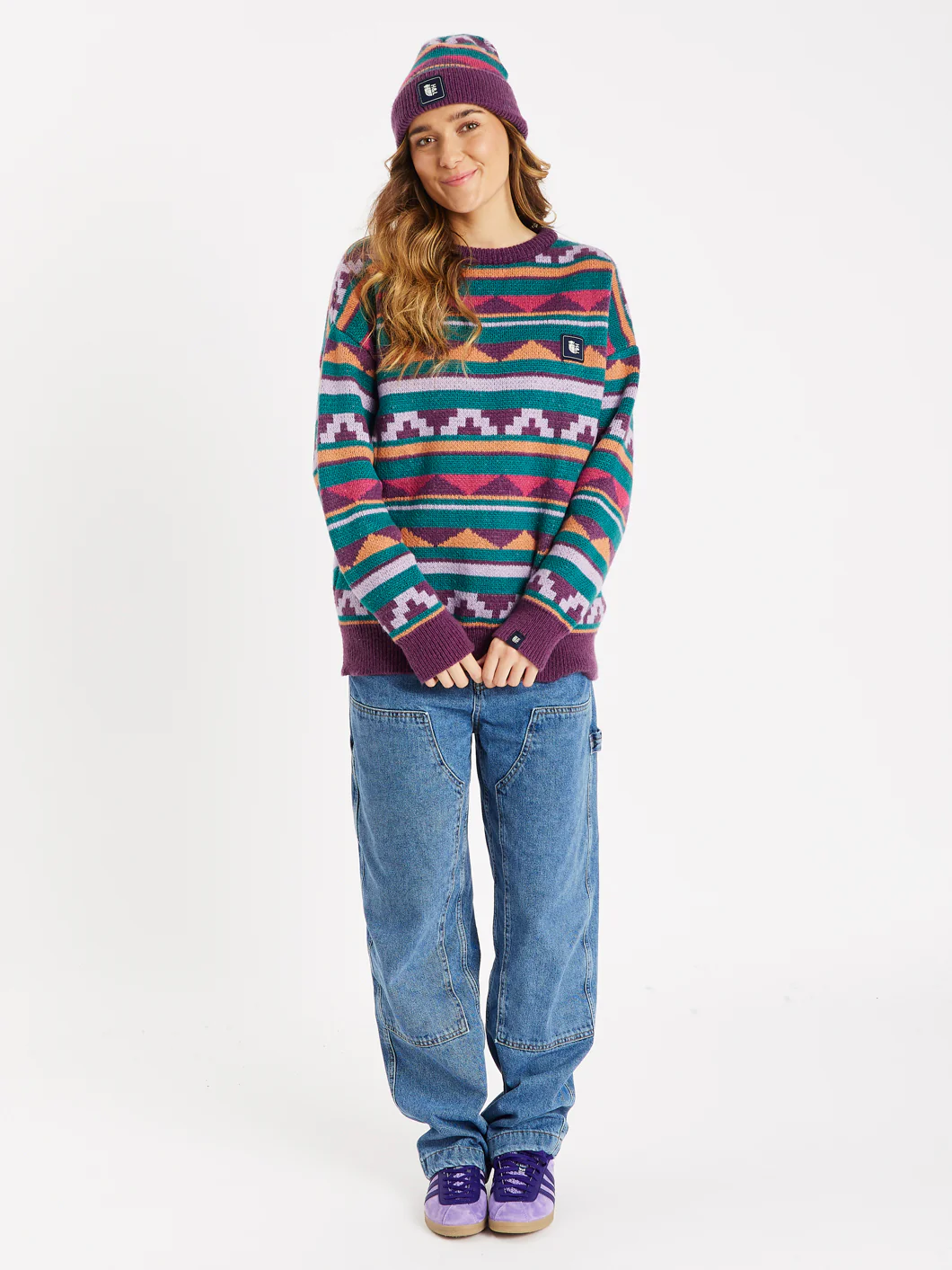 Tula Retro Pattern Knitted Jumper - Harper & Lewis