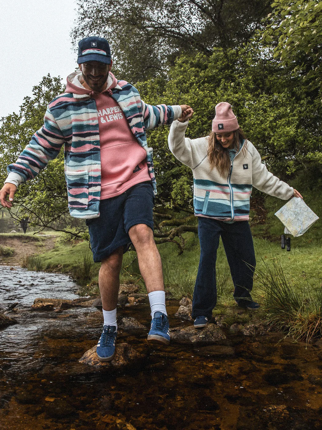 Emerson Retro Pattern Full Zip Sherpa Fleece - Harper & Lewis