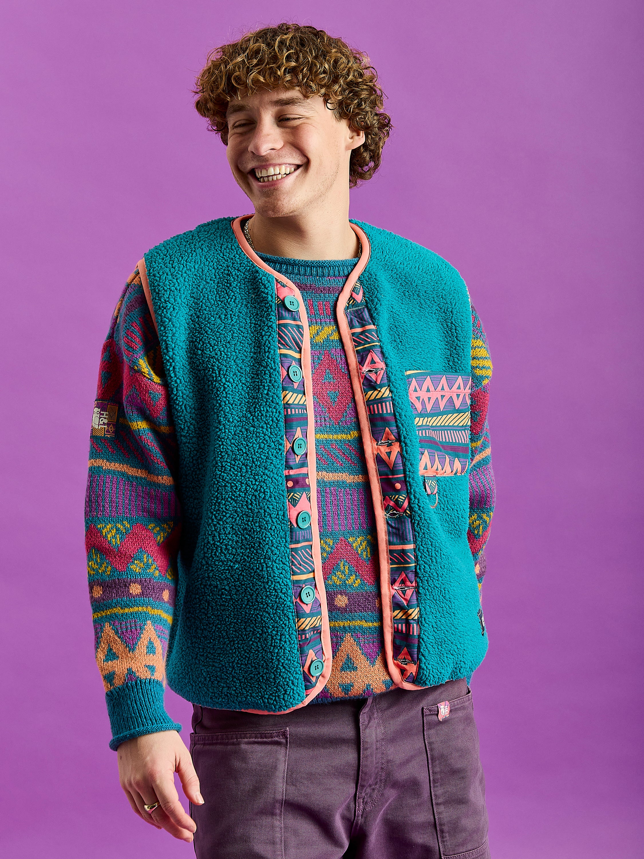 Indie Sherpa Fleece Gilet - Harper & Lewis