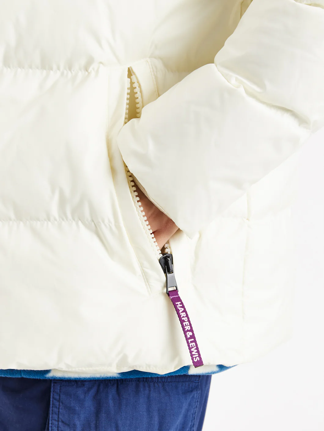 Anton Hooded Puffer Coat Cream - Harper & Lewis