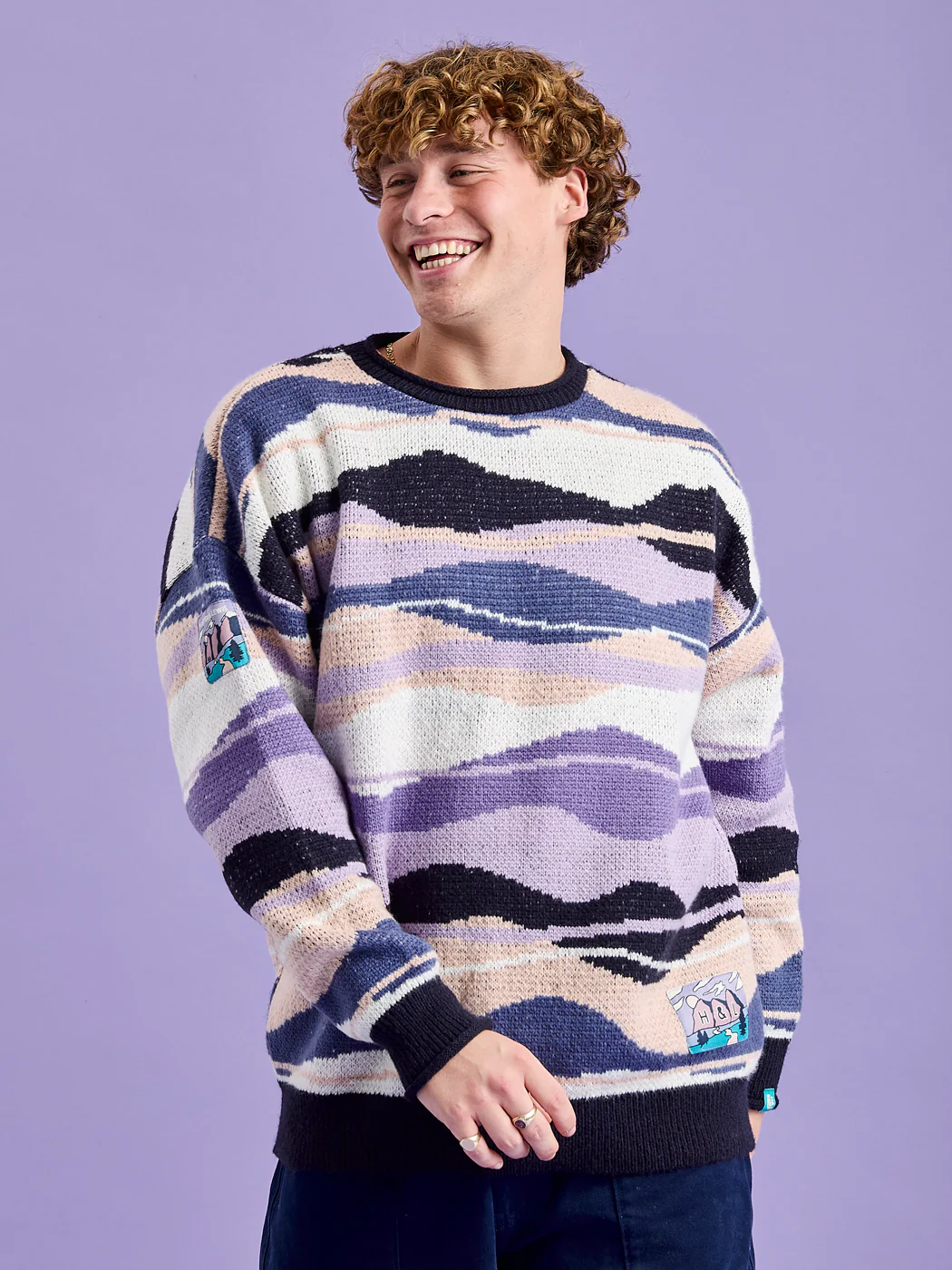 Dana Retro Pattern Knitted Jumper - Harper & Lewis