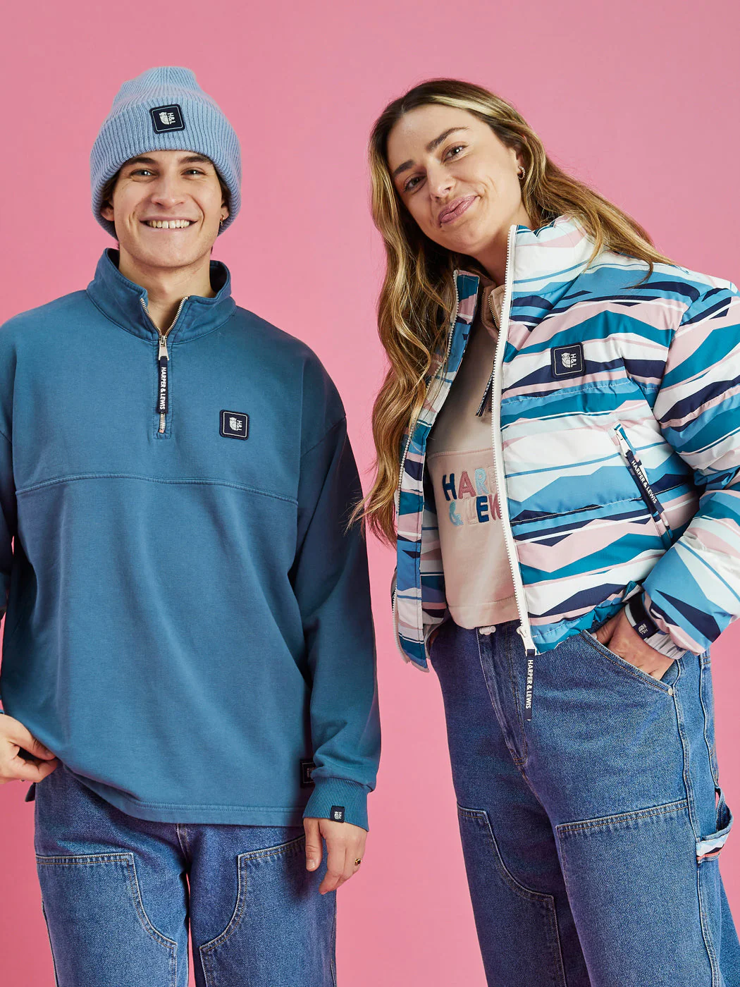 Lumi 1/4 Zip Oversized Sweater Petrol - Harper & Lewis