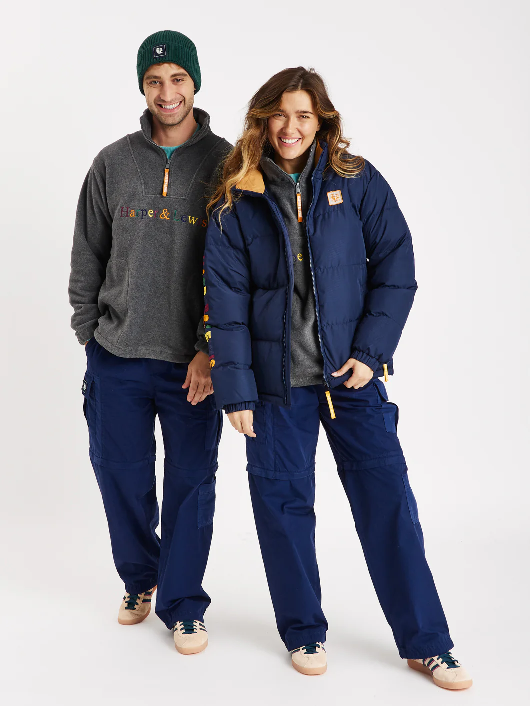 OG 1/4 Zip Fleece Grey - Harper & Lewis