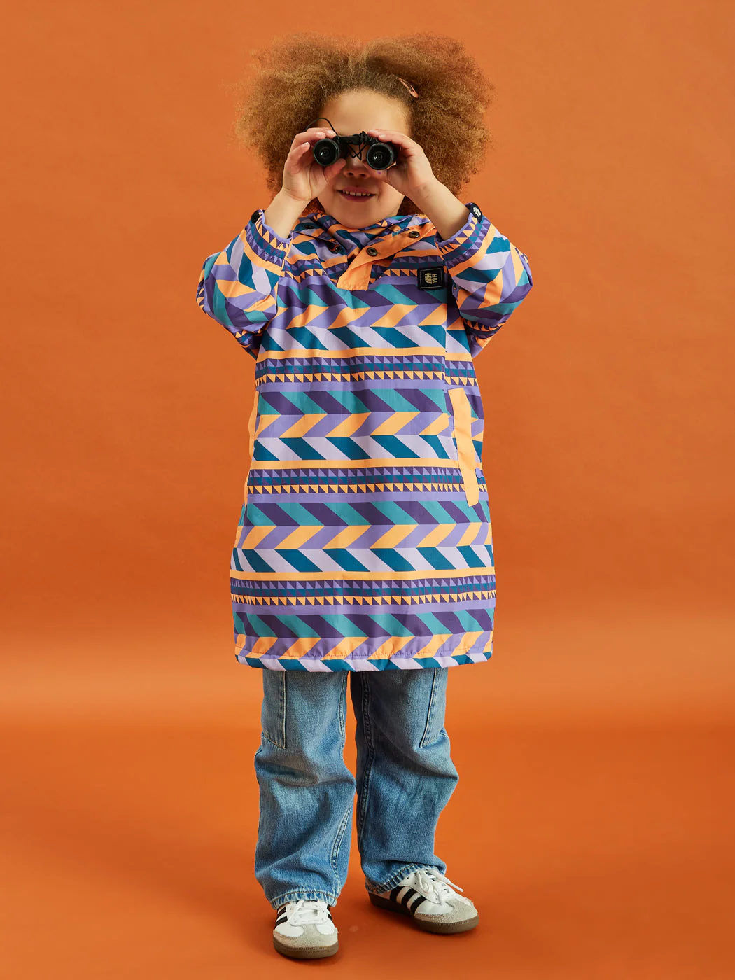 Kids Harley Retro Pattern Poncho - Harper & Lewis